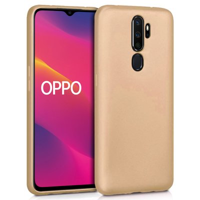 Microsonic Oppo A9 2020 Kılıf Matte Silicone Gold