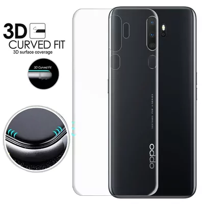 Microsonic Oppo A9 2020 Ön + Arka Kavisler Dahil Tam Ekran Kaplayıcı Film