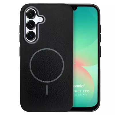 Microsonic Samsung Galaxy A26 Kılıf MagLeather Pro Siyah