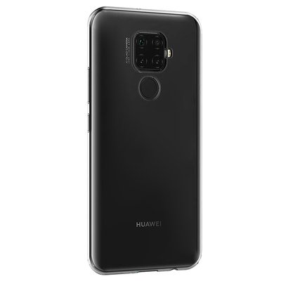 Microsonic Huawei Mate 30 Lite Kılıf Transparent Soft Beyaz