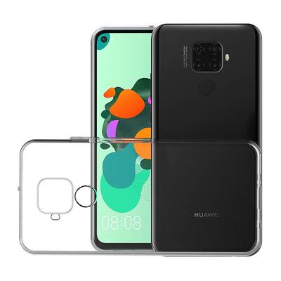 Microsonic Huawei Mate 30 Lite Kılıf Transparent Soft Beyaz