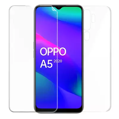 Microsonic Oppo A5 2020 Ön + Arka Kavisler Dahil Tam Ekran Kaplayıcı Film