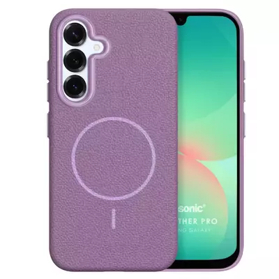 Microsonic Samsung Galaxy A26 Kılıf MagLeather Pro Lila