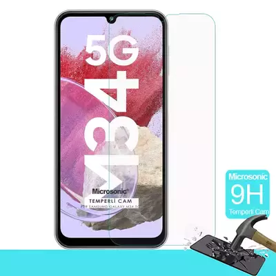 Microsonic Samsung Galaxy M34 5G Tempered Glass Cam Ekran Koruyucu