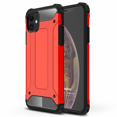 Microsonic Apple iPhone 12 Mini Kılıf Rugged Armor Kırmızı