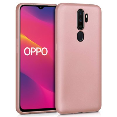 Microsonic Oppo A9 2020 Kılıf Matte Silicone Rose Gold