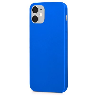 Microsonic Apple iPhone 12 Kılıf Matte Silicone Mavi