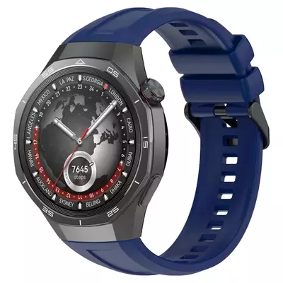 Microsonic Huawei Watch GT5 Pro 46mm Kordon, Silicone SwiftBands Lacivert