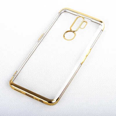 Microsonic Oppo A9 2020 Kılıf Skyfall Transparent Clear Gold