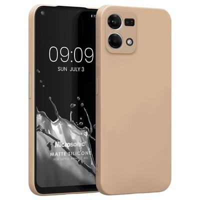 Microsonic Oppo Reno 7 4G Kılıf Matte Silicone Gold