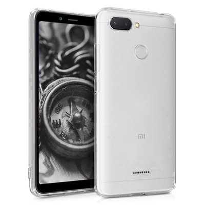 Microsonic Xiaomi Redmi 6 Kılıf Transparent Soft Beyaz