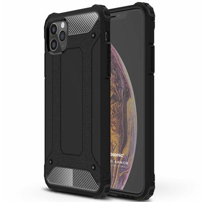 Microsonic Apple iPhone 12 Pro Kılıf Rugged Armor Siyah