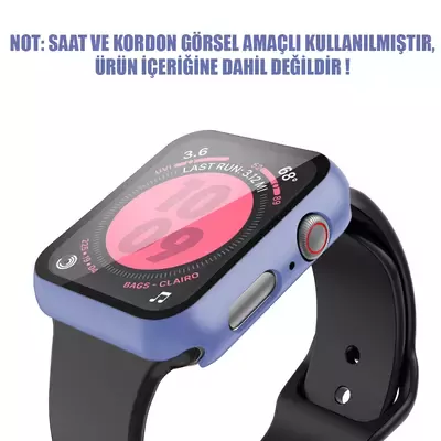 Microsonic Apple Watch Ultra Kılıf Matte Premium Slim WatchBand Lila