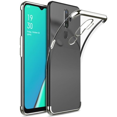 Microsonic Oppo A9 2020 Kılıf Skyfall Transparent Clear Gümüş