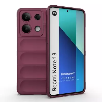 Microsonic Xiaomi Redmi Note 13 4G Kılıf Oslo Prime Bordo