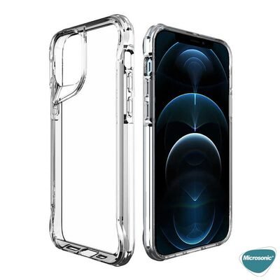 Microsonic Apple iPhone 13 Pro Max Kılıf Trex Bumper Şeffaf