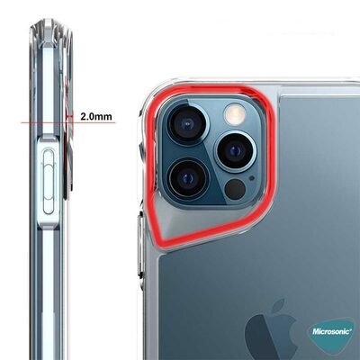 Microsonic Apple iPhone 13 Pro Max Kılıf Trex Bumper Şeffaf