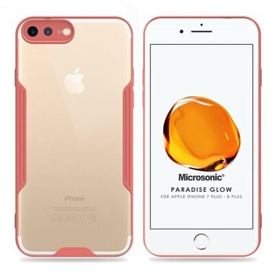 Microsonic Apple iPhone 8 Plus Kılıf Paradise Glow Pembe