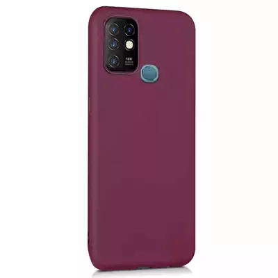 Microsonic Matte Silicone Infinix Hot 10 Kılıf Mor