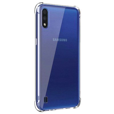 Microsonic Samsung Galaxy A01 Kılıf Anti Shock Silikon Şeffaf