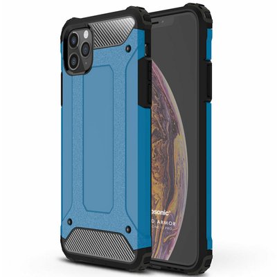 Microsonic Apple iPhone 12 Pro Kılıf Rugged Armor Mavi