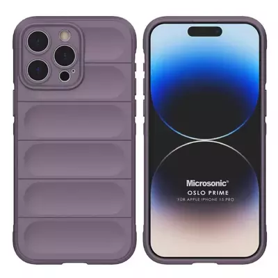 Microsonic Apple iPhone 15 Pro Kılıf Oslo Prime Lila