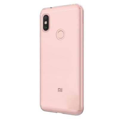 Microsonic Xiaomi Redmi Note 6 Pro Kılıf Transparent Soft Beyaz