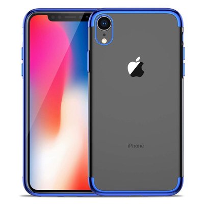 Microsonic Apple iPhone XR Kılıf Skyfall Transparent Clear Mavi