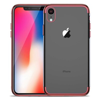 Microsonic Apple iPhone XR Kılıf Skyfall Transparent Clear Rose Gold