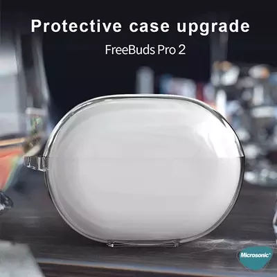 Microsonic Huawei FreeBuds Pro 2 Kılıf Transparent Clear Soft Şeffaf