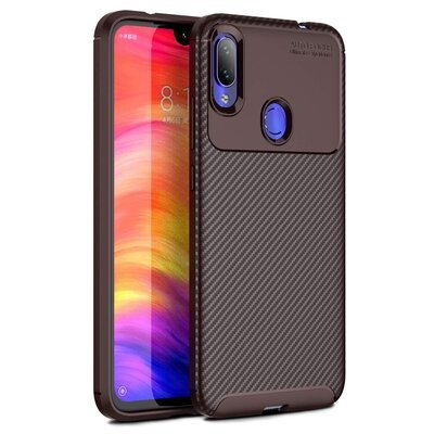 Microsonic Xiaomi Redmi Note 7 Pro Kılıf Legion Series Kahverengi