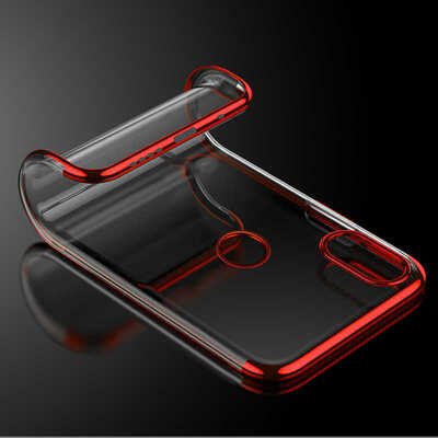 Microsonic Xiaomi Mi 8 SE Kılıf Skyfall Transparent Clear Kırmızı