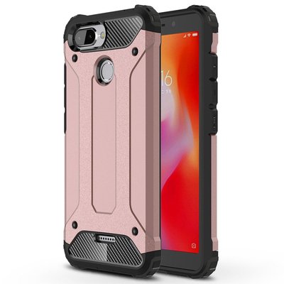 Microsonic Xiaomi Redmi 6 Kılıf Rugged Armor Rose Gold