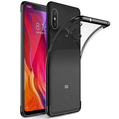 Microsonic Xiaomi Mi 8 SE Kılıf Skyfall Transparent Clear Siyah