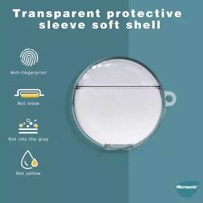 Microsonic Huawei FreeBuds 4 Kılıf Transparent Clear Soft Şeffaf