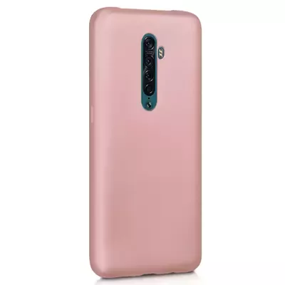 Microsonic Matte Silicone Oppo Reno 2 Kılıf Rose Gold