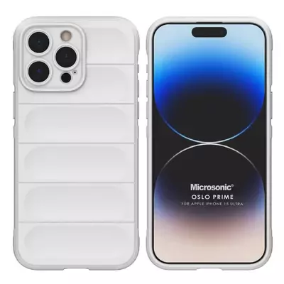 Microsonic Apple iPhone 15 Pro Max Kılıf Oslo Prime Beyaz