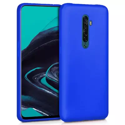 Microsonic Matte Silicone Oppo Reno 2 Kılıf Mavi