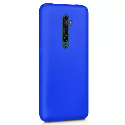 Microsonic Matte Silicone Oppo Reno 2 Kılıf Mavi