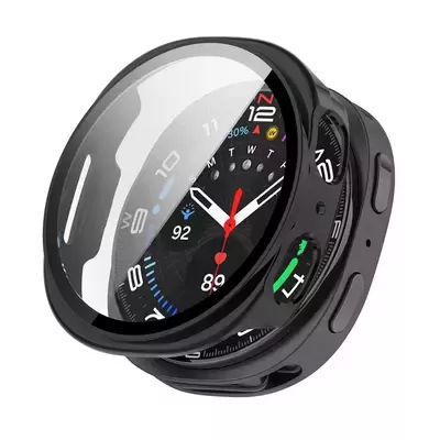 Microsonic Samsung Galaxy Watch 8 44mm Kılıf Matte Premium Slim WatchBand Siyah