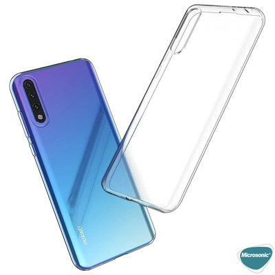 Microsonic Huawei Y8P Kılıf Transparent Soft Beyaz