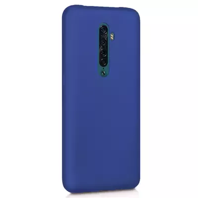 Microsonic Matte Silicone Oppo Reno 2 Kılıf Lacivert