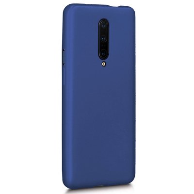 Microsonic OnePlus 7 Pro Kılıf Matte Silicone Lacivert