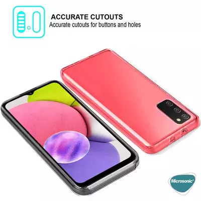 Microsonic Samsung Galaxy A06 Kılıf 6 Tarafı Tam Full Koruma 360 Clear Soft Şeffaf