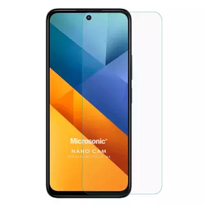 Microsonic Xiaomi Poco M6 5G Nano Glass Cam Ekran Koruyucu