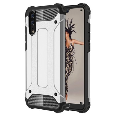 CaseUp Huawei P20 Kılıf Tank Gümüş