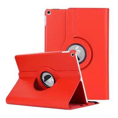 Microsonic Apple iPad Air 3 10.5'' 2019 (A2152-A2123-A2153-A2154) Kılıf 360 Rotating Stand Deri Kırmızı