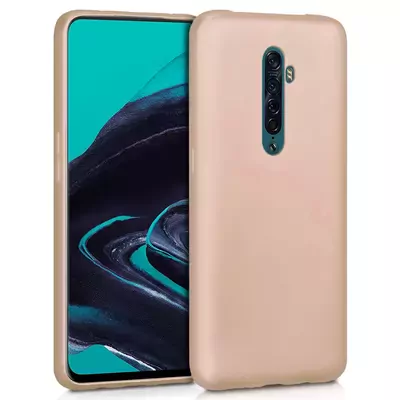 Microsonic Matte Silicone Oppo Reno 2 Kılıf Gold