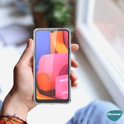 Microsonic Samsung Galaxy M21 Kılıf Komple Gövde Koruyucu Silikon Şeffaf