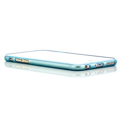 Microsonic Slim Kılıf Transparent Soft iPhone 6 Plus (5.5'') Kılıf Transparent Soft Mavi